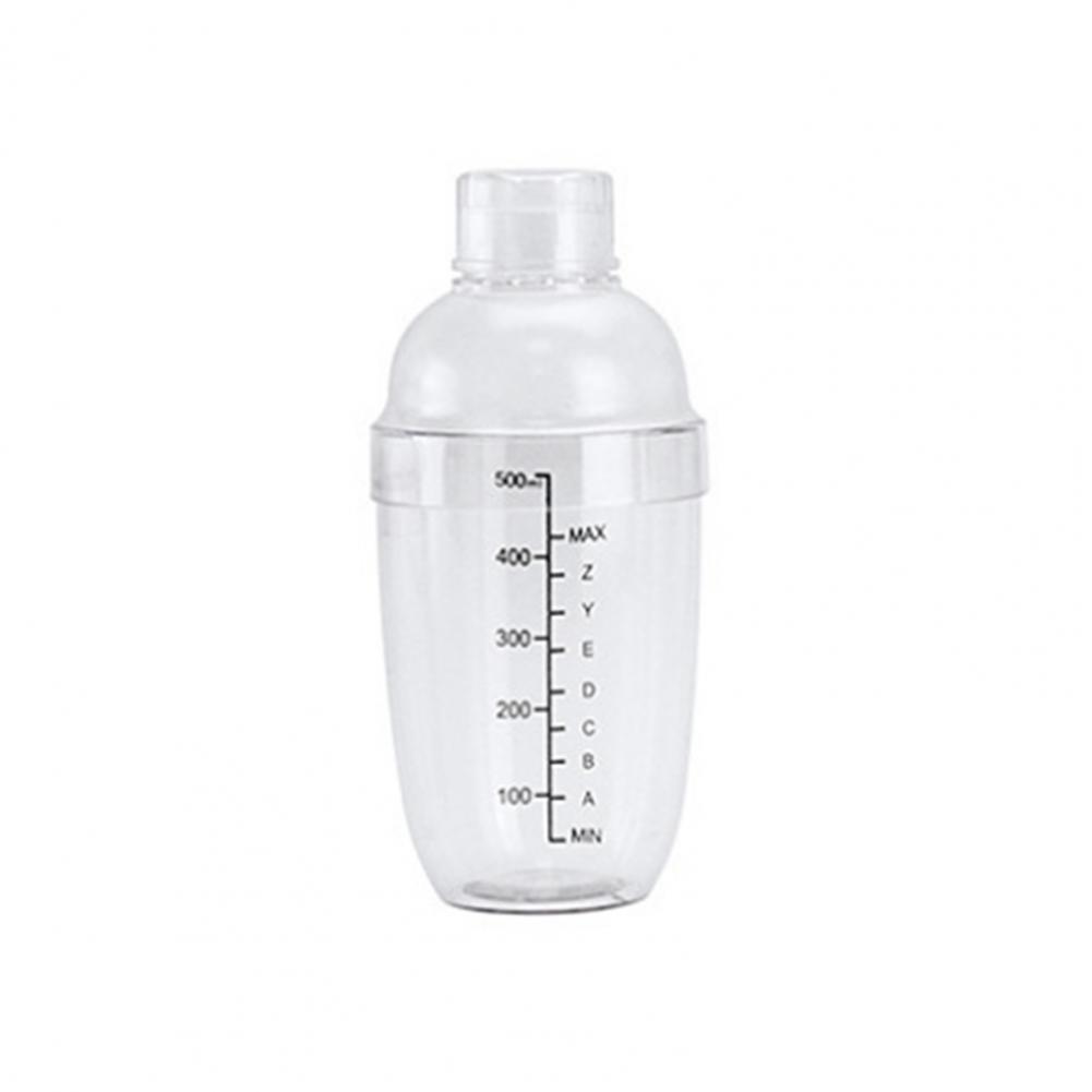 50% hotleak-bevis pc cocktail shaker med skala bartender parti drikke mikser kjøkken dingser: 500ml