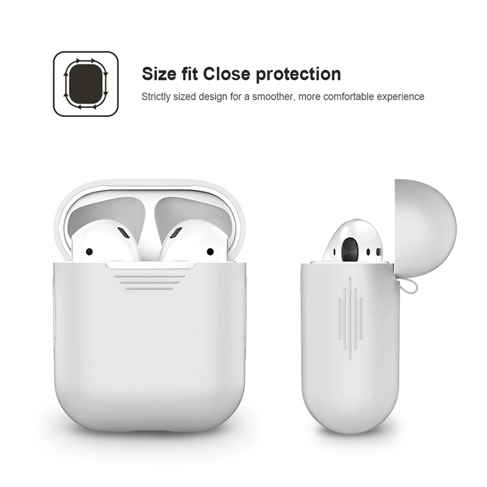 Air pods Siliconen Bluetooth Draadloze Oortelefoon Case Voor AirPods Beschermende Cover Skin Accessoires voor Apple Airpods Opladen Doos