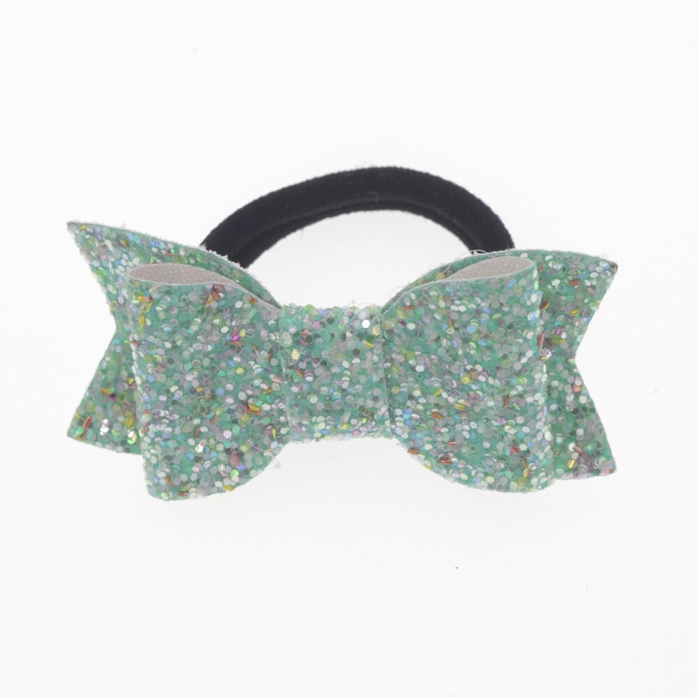 Baby nylon pannband med paljett rosett flicka diy blomma elastiskt pannband barn huvudbonader barn håraccessoarer: 4