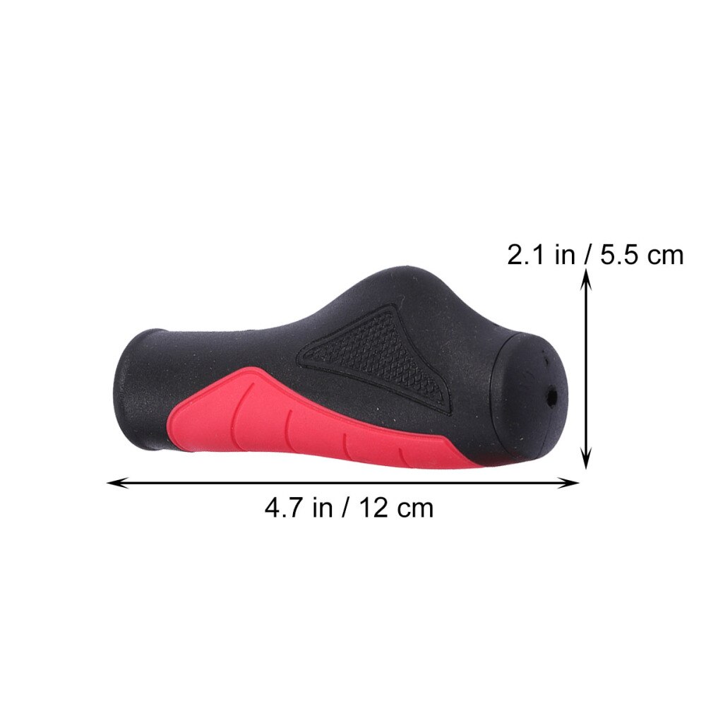 Bike Grips Bicycle Handlebar Grips Anti-skid Ergonomic Bike Grips (Red)