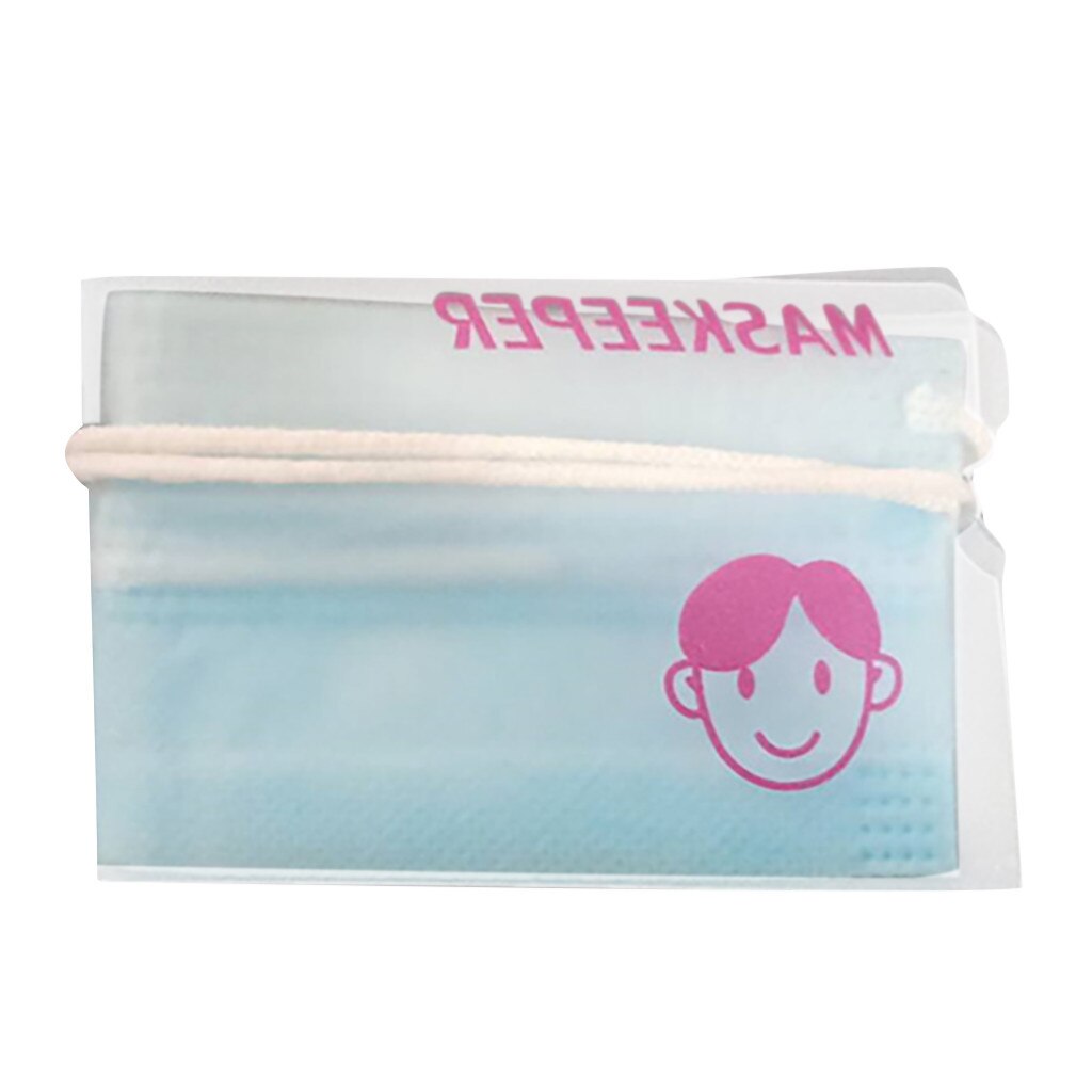 1PC Faltbare Maske Lagerung Clip Kunststoff Portable Storage Tasche Nette Maske Box Maskeeper Organizer Container Fall Maske Keeper: L