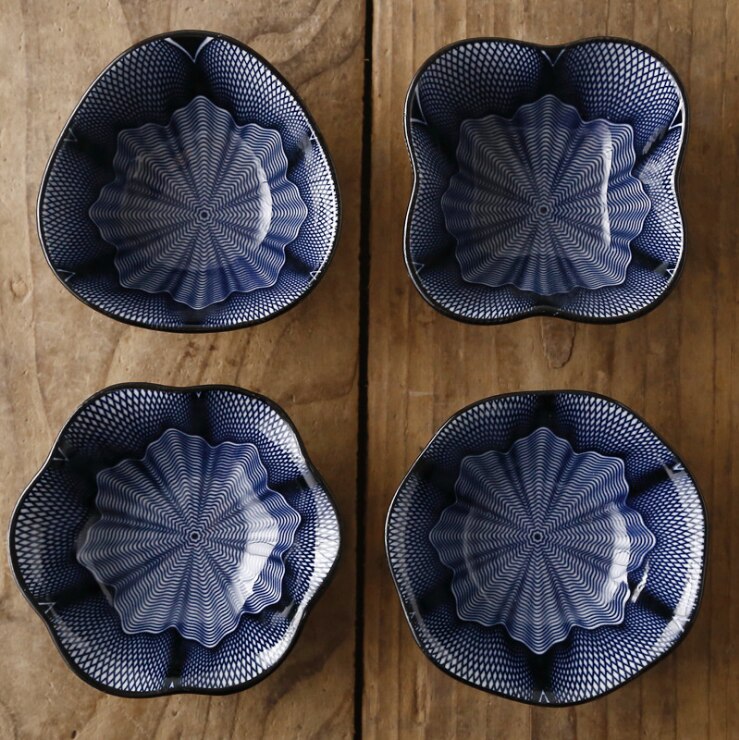 4 piezas de vajilla de cerámica esmaltada para encurtidos caseros, condimentos, platos pequeños para utensilios de cocina: 11