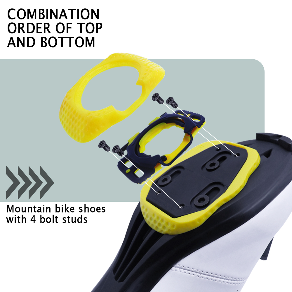 1 Pair Quick Release Cycling Shoes Case Cleats Self-locking Pedal protective cover Aerodynamic For WAHOO SpeedPlay Zero