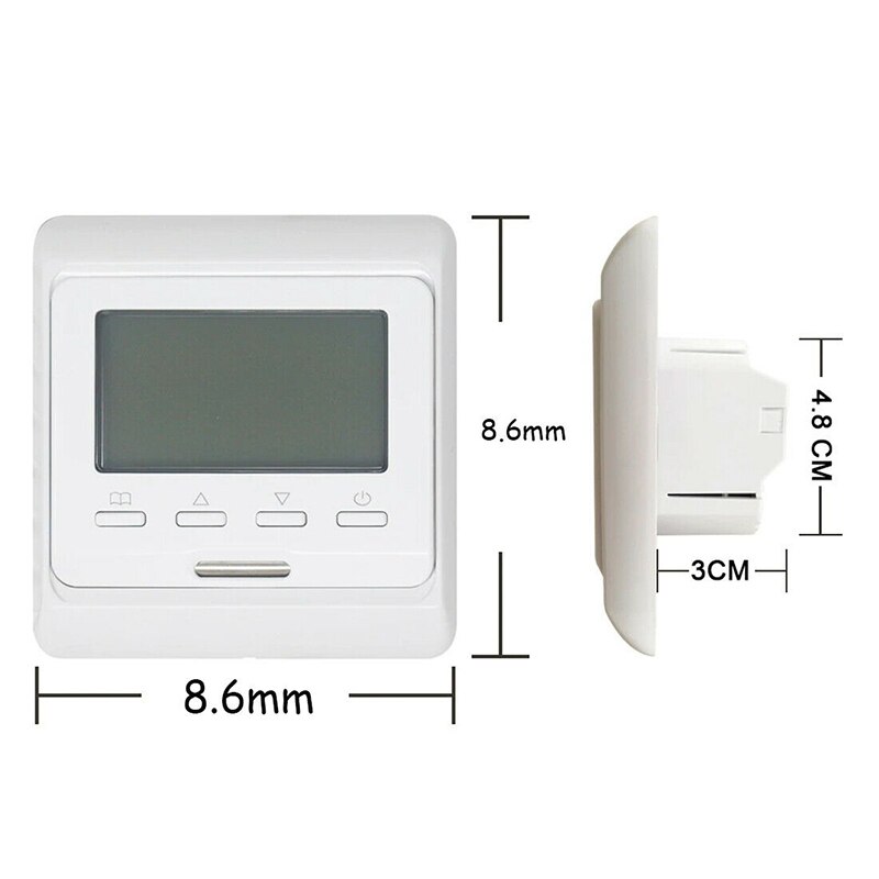 1Set Digital Underfloor Heating Thermostat Temperature Controllers Programmable Electric Floor Heating Thermostat
