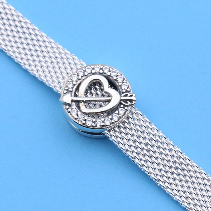 LNQOBU Pendentif En Verre De Murano - En Argent Sterling 925 - Pour Bracelets - Cœur Rose - Perle Ronde Rouge - Convient Pour Bracelets / Colliers - Cadeau, Argent Sterling