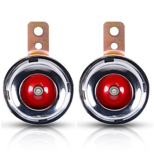 Klaxon classique de Moto 12V fort | Moto, trompette, 110db, véhicule électrique, Scooter cornes d'air, Moto: 1 Pair Red