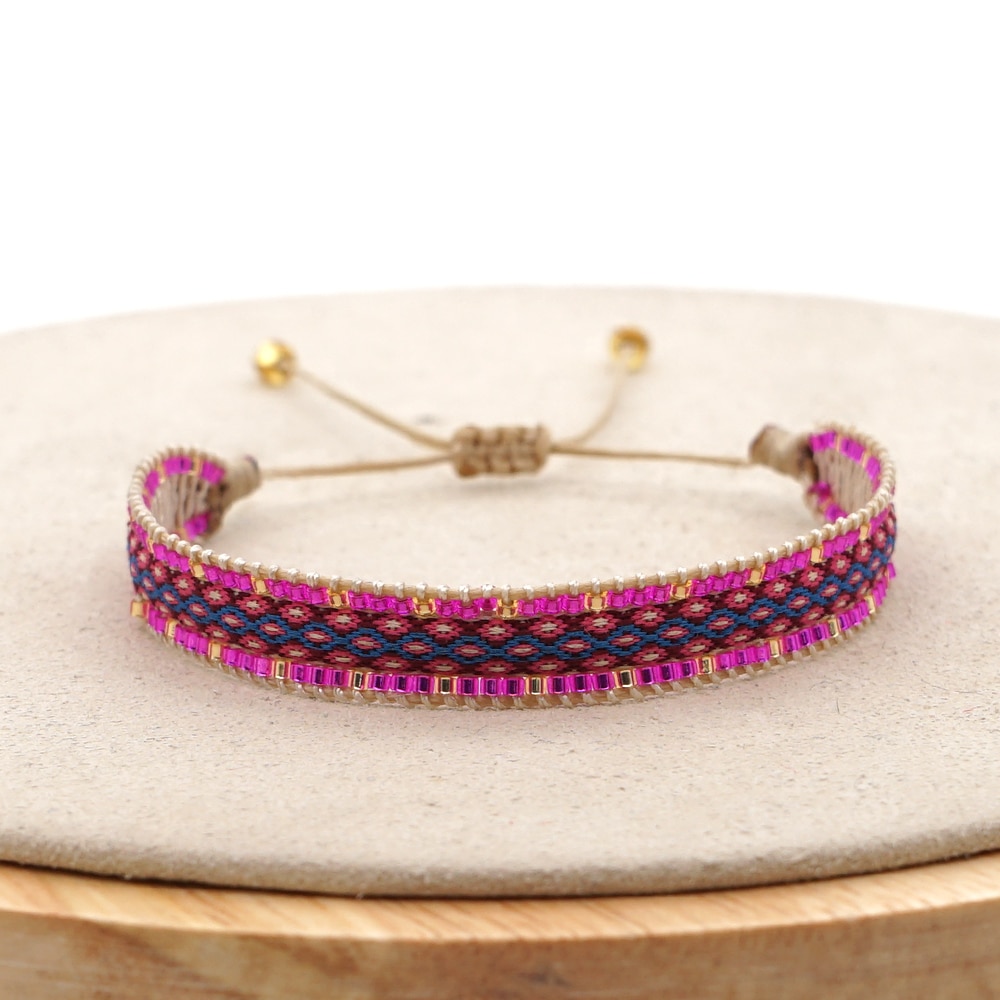 Go2boho Boho Jewelry Bracelet For Women MIYUKI Beads Ethnic Bracelets Braided Pulseras Adjustable String