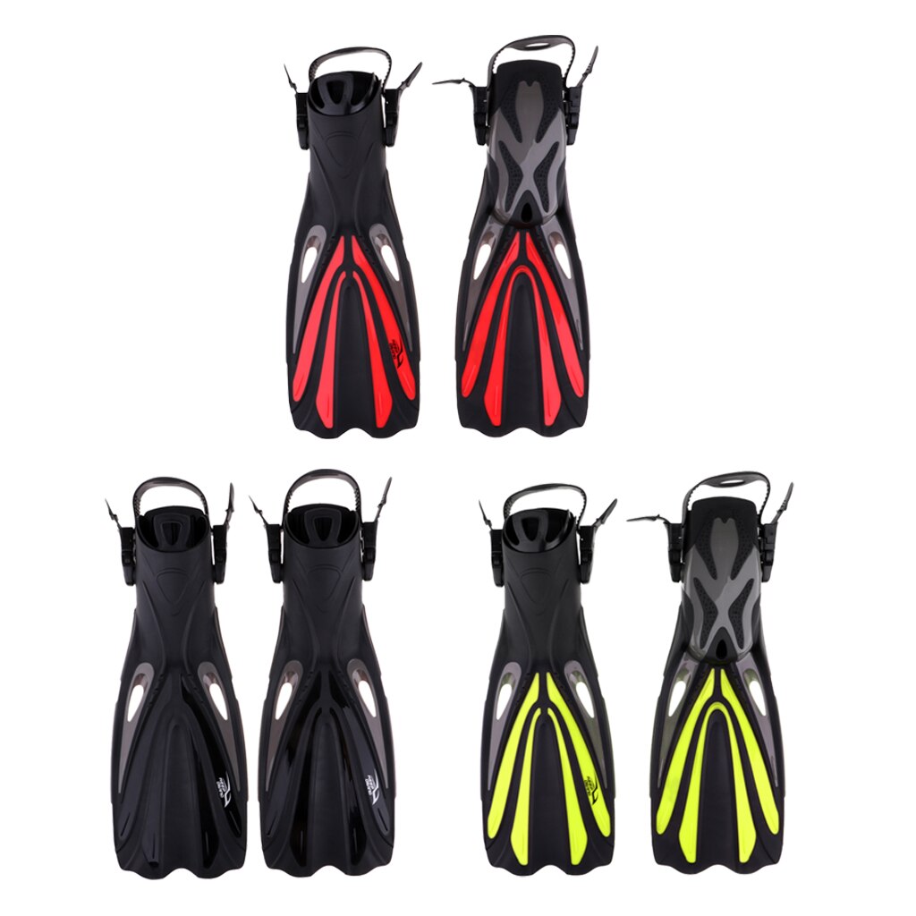 Snorkeling Fins Scuba Diving Fins Adjustable Adult Swim Speed Fins for Sea Swimming Accessories