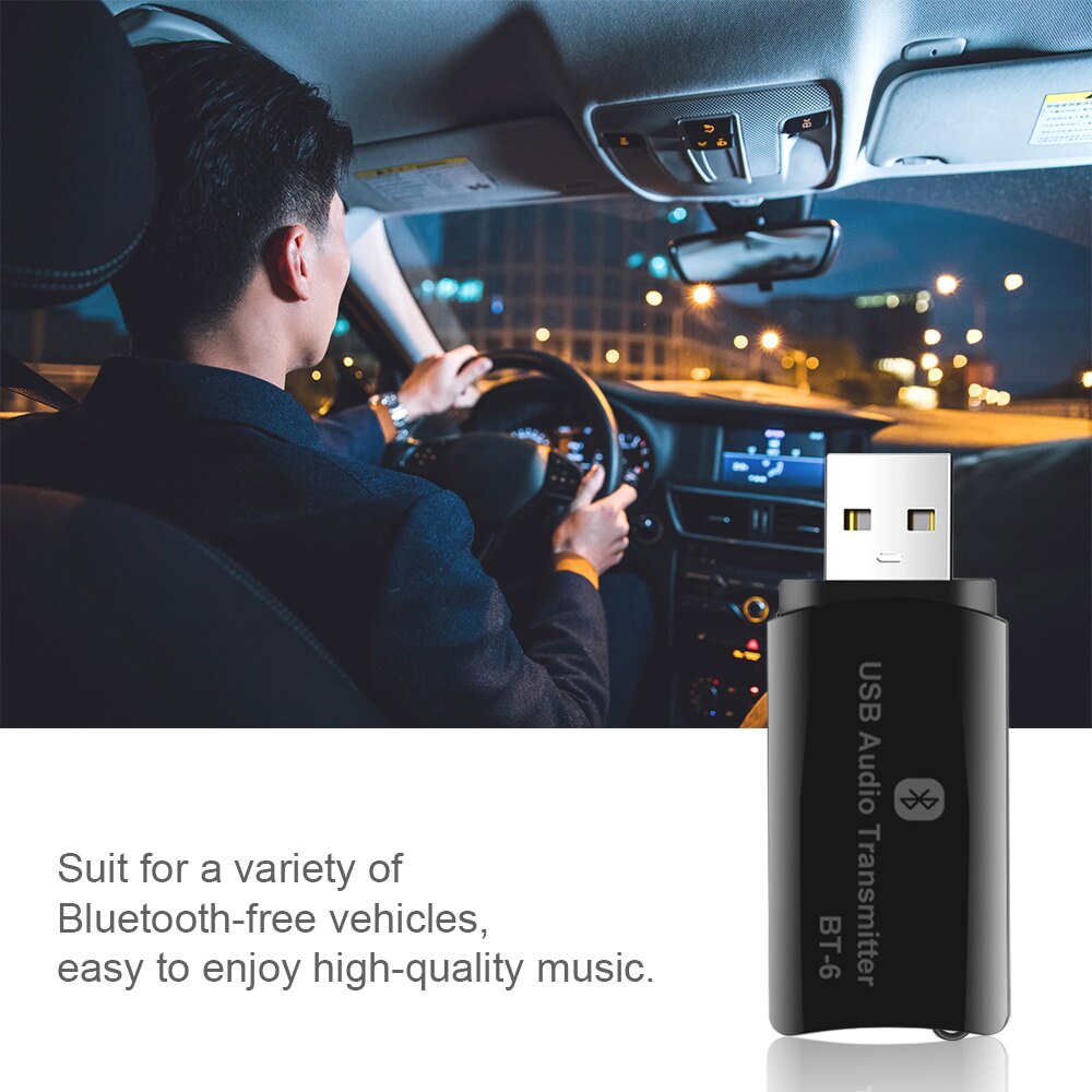 3.5mm jack 2 in 1 Bluetooth Car Kit 3.5mm AUX Draadloze Audio-ontvanger Zender USB Power door voor auto Radio FM Mp3 Speler