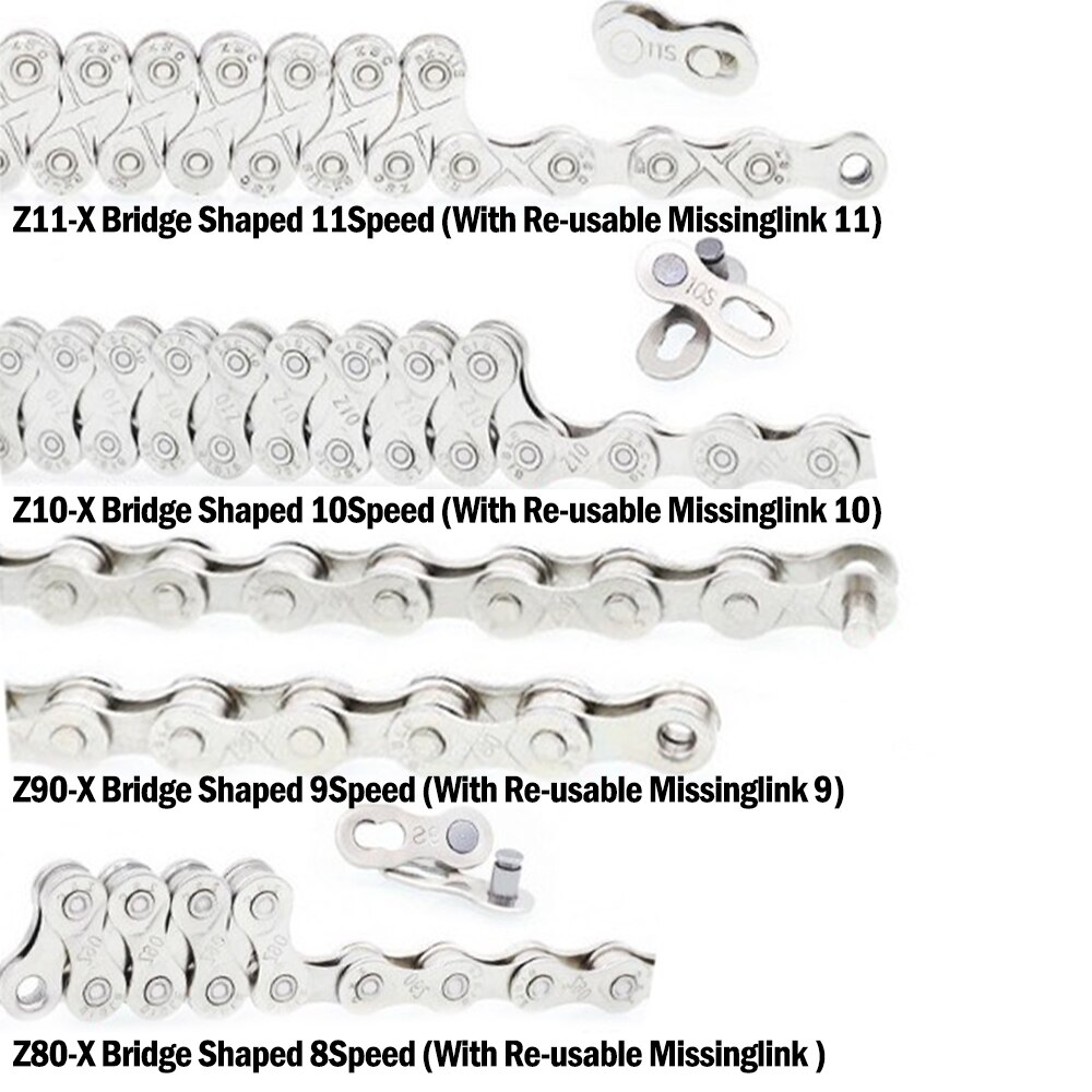 Bicycle Chain Mountain Bike Chain 6 7 8 /9/ 10/ 11 Speeds Mountain Cycle Fully Electroplated Silver Chain For Road Bike Parts