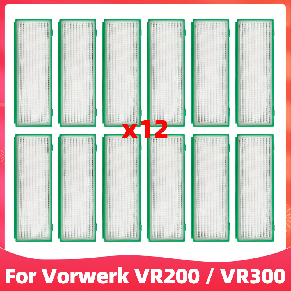 Passend für Höhle Vorwerk VR200 / VR300 Staubsauger: Ersatzteile für sterben Hauptgummiwalzenbürste, seitliche Drehbürsten, HEPA-Filter.: MULTI
