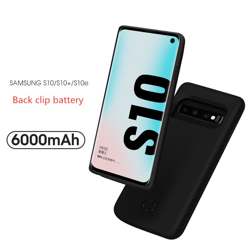 Portable Phone Battery Power Case For Samsung S10 Plus Backup Battery Charger Cover For Samsung S10/Samsung S10e Power Bank Case