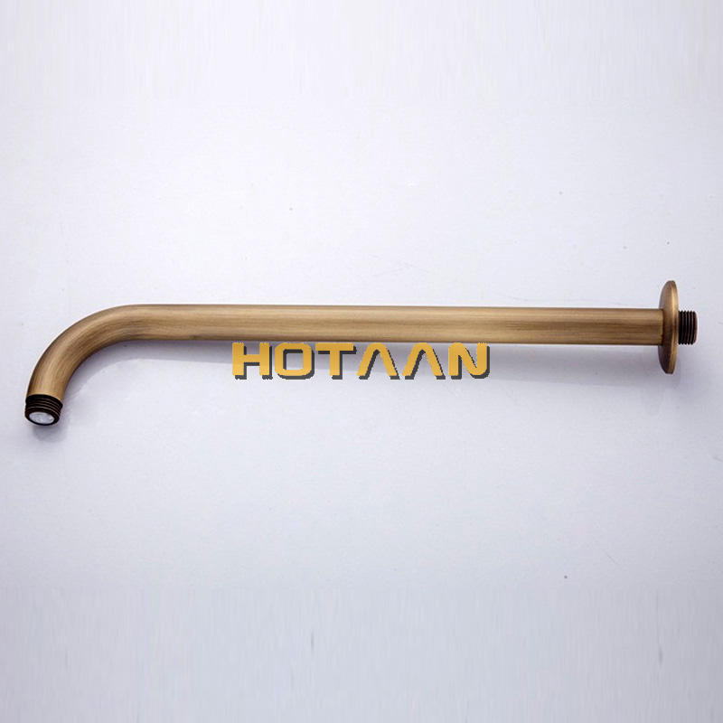 Messing bruser tilbehør antik messing finsk vægmonteret badeværelse badekar bruser arm 37cm chuveiro yt -5130- a