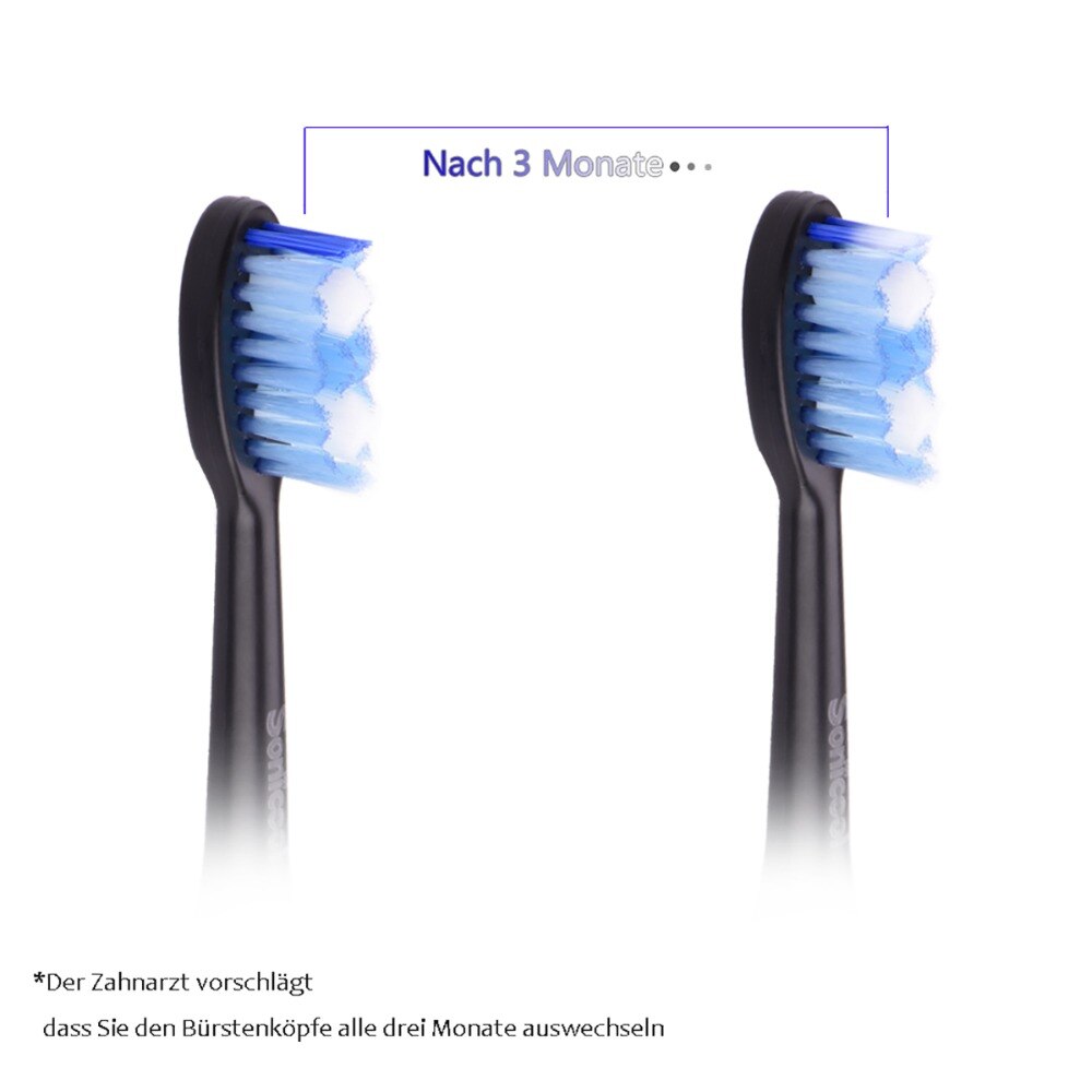 Sonicool 051B Ultrasonic Sonic Electric Toothbrush USB Rechargeable Tooth Brushes With 4 Pcs DuPont Brush Heads Tooth Cleaning