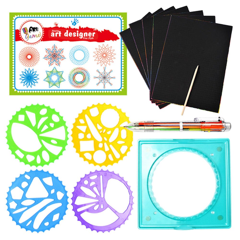 11pcs Funny Multifunction Drawing Drawing Kit Set Painting Kit for Child Girl Kid