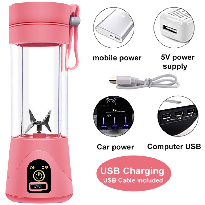 Portable Fruit Juicer blenders Cup electric machine blender Kitchen mini Food Processor Sports Bottle Juicing Vegetables Tumbler