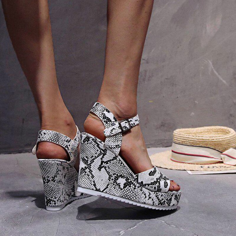 neue Damen Plattform Gladiator Sandalen Heißer Bunte Keile Sommer Frauen Party Schuhe Frau Schlange Ferse Höer