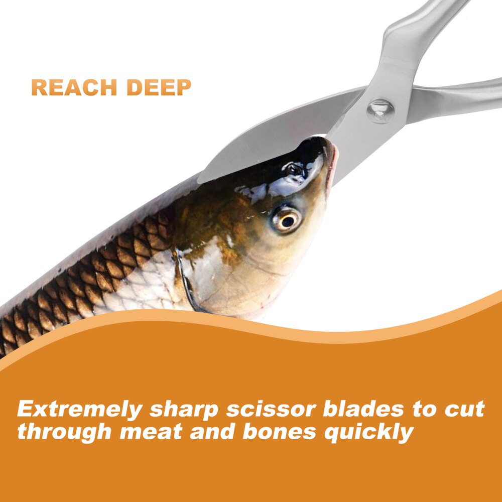 Stainless Steel Multifunction Kitchen Scissors Cut any Bone & Meat Ultra Sharp for Poultry Fish Lobster Vegetables and BBQ