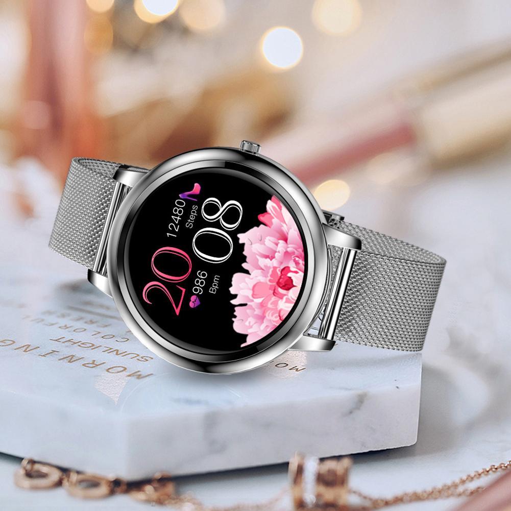 Clever Uhr voll berühren Bildschirm 39mm Durchmesser Frauen Smartwatch Für Damen Und Mädchen Kompatibel Mit Android/IOS bluetooth 5,0