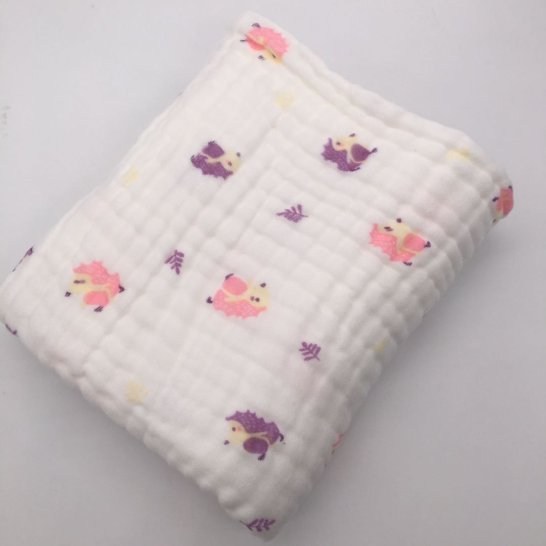 Baby Blanket Muslin Swaddle for Newborn Boy Girl Blanket 6 Layers Organic Baby Bedding Blanket Cotton Gauze Blanket Diaper: Fox
