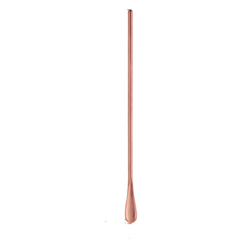 Stil rustfritt stål fargerike kaffescoops cocktail røreskje 13/22.5cm drink blandeskjeer for kjøkken kafé bar verktøy: Rose gull / S (13 x 1.3) cm