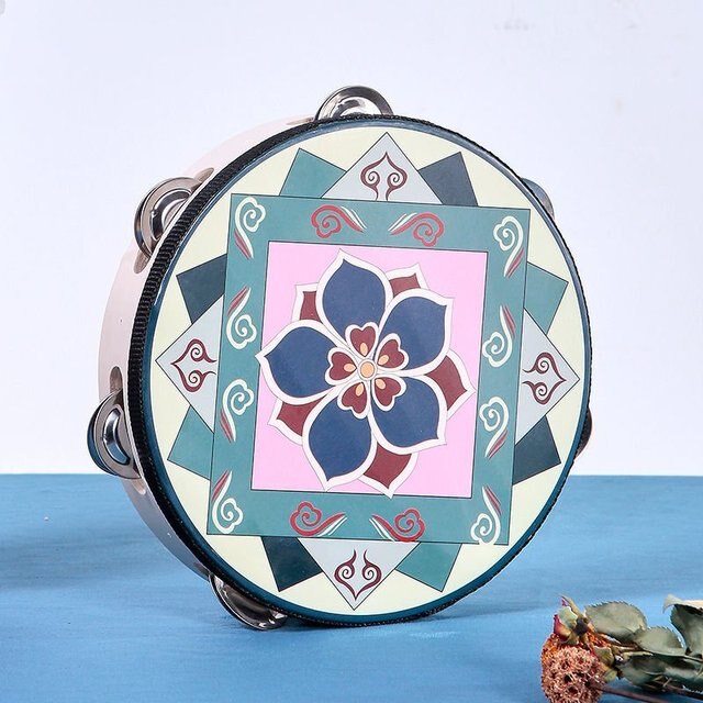Cloches de Style ethnique, tambour à motifs colorés pour enfants et adultes, Performance sur scène Portable, Instruments de musique pour débutants,: G