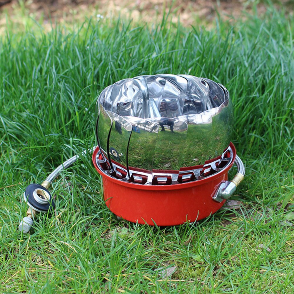 1Pc Brander Eindigt Duurzaam Kachel Hoofd Draagbare Gasbrander Staal Oven End Voor Outdoor Brander Barbecue Camping