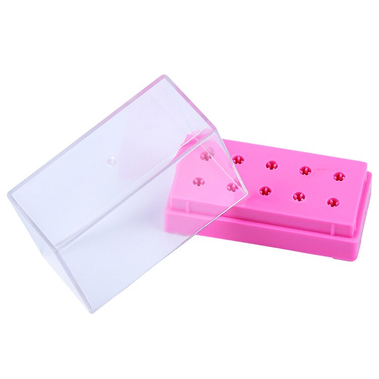 10 Boîtes De Rangement Pour Forets à Ongles – Porte-empreintes Portable En Plastique