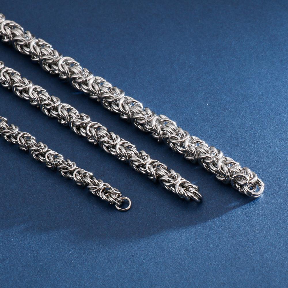6/7/8mm 316L Stainless Steel Chain Necklace For Men Male Party Jewelry