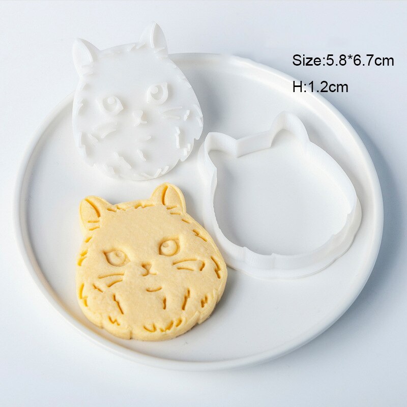 15 Styles Animals Pet Cat Dog Paw Cookie Cutter Mold 3D Cat Biscuits Cutter Sugarcraft Pastry Biscuit Mold Kitchen Baking Tools: E2175