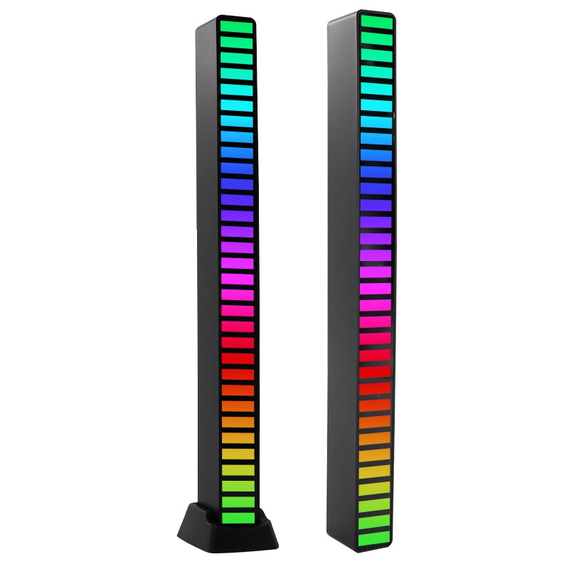 Lumières LED colorées de contrôle du son, rvb, contrôle par application, lumière de ramassage de rythme de musique, DJ Disco, voiture, TV, ordinateur de bureau, décoration