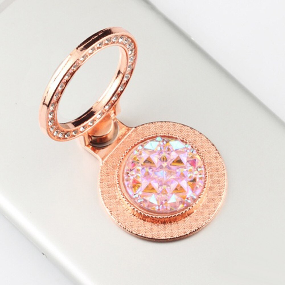 Funda con diamantes de imitación para iphone 5S, funda trasera con espejo para iPhone X, 8, 6, 6S, 7 Plus, XR, XS, Max, soporte para dedo