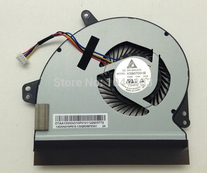 Laptop cpu kylfläkt för asus  x501 x501a x501a- bspdn 22 x501a-dh31 hpd 121h x501a-si30403x 13 gnno 10 p 010 ksb 0705hb ca1b