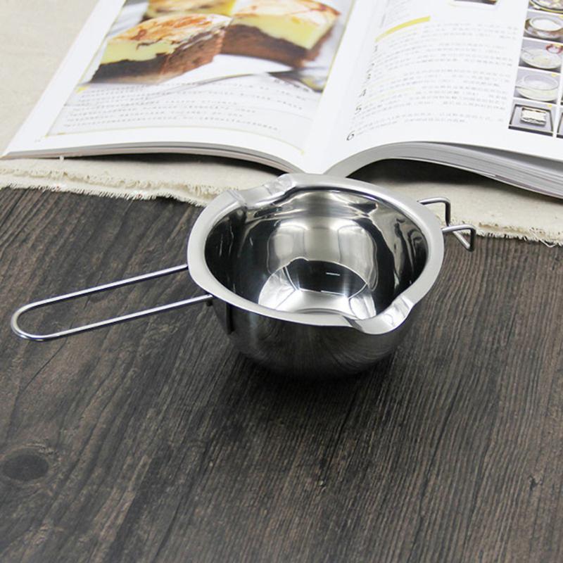 Acero inoxidable Mantequilla de Chocolate Universal crisol portátil tazón de calefacción cocina molde para hornear con queso herramientas para hornear calefacción