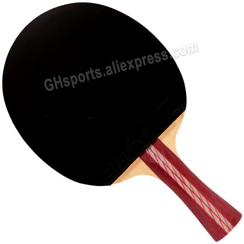Dhs 4- stjernet bordtennisketsjer 4002 med gummi (orkan 3)  original dhs 4-- stjernet bordtennisbat