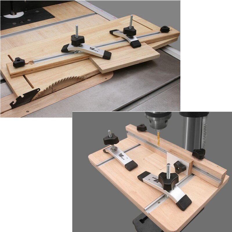Type 19 T Track Aluminium Woodworking T-slot Slide Track Miter Aluminium Alloy T-Track for Woodworking Saw/Router Table