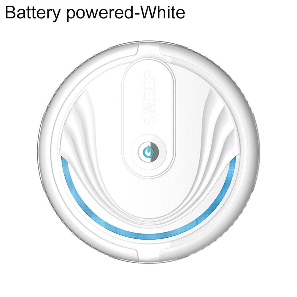 Intelligent Sweeping Robot Smart Home Cleaning Tool Smart Sweeping Robot Dry Wet Sweeping Vacuum Cleaner: White