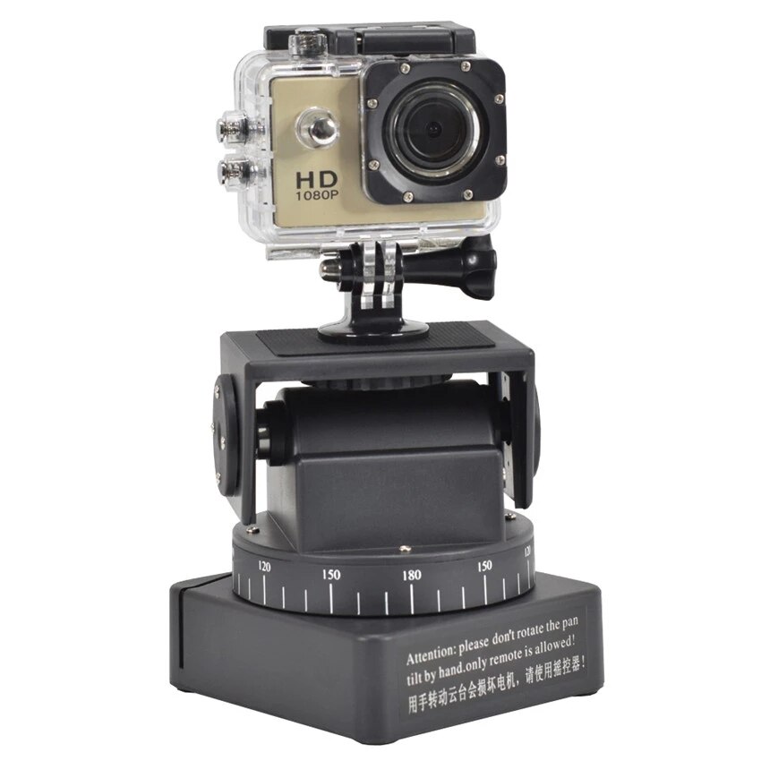Zifon YT-260 Pan Tilt Hoofd Gemotoriseerde Rotatie Panoramisch Statiefkop Ptz Afstandsbediening Voor Camera Telefoon Professionele Fotografie