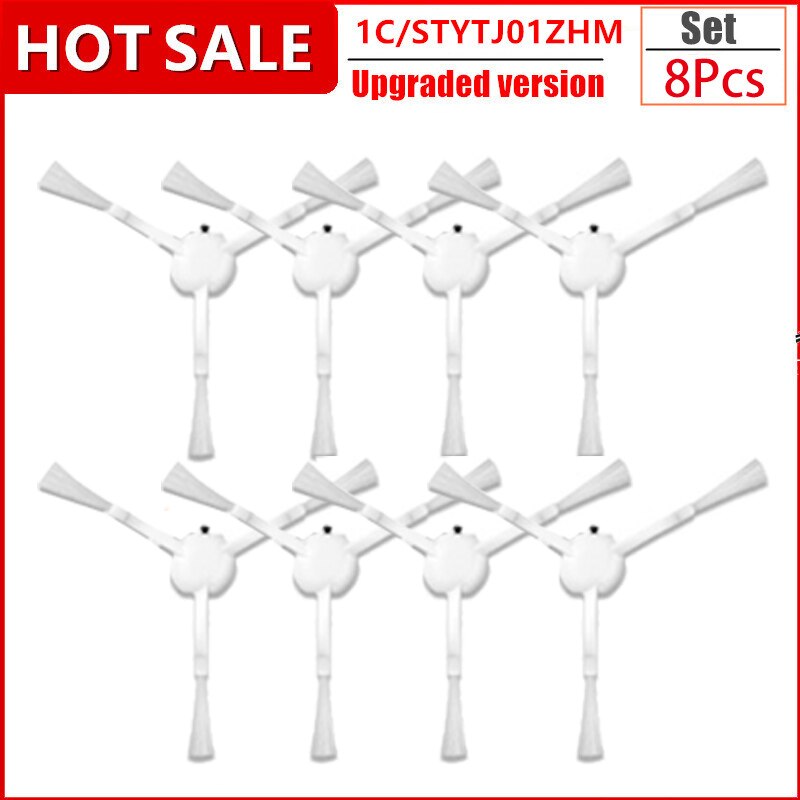 Hepa-Filter Hauptseitenbürste Mopptuch für Xiaomi Mijia 1C / STYTJ01ZHM T1 Roboter-Staubsauger-Zubehör: Weiß