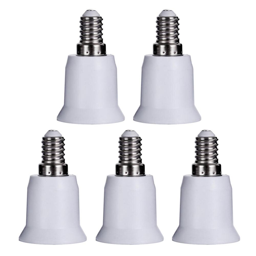 5 Stks/set E14 Om E27 Base Schroef Light Lamp Houder Adapter Socket Converter E14 Om E27 Lamp Holder Converters