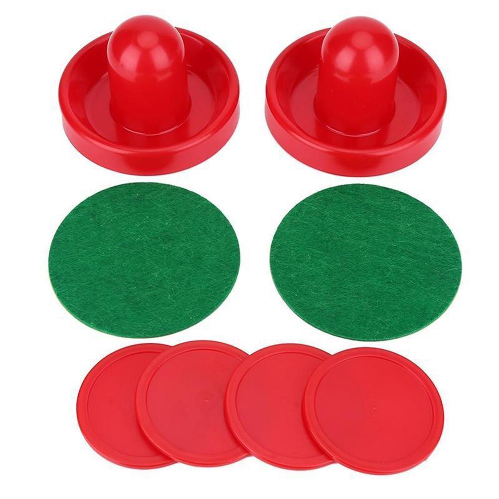 Air hockey tilbehør 76mm målvakter og 52mm puck filt pusher underholdende mallet bord leker spill voksen  p5 o 7