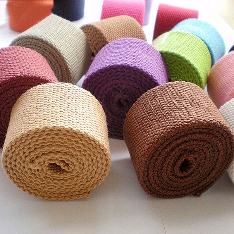 8Meter Meetee 25Mm Breedte Dikke 2Mm Katoen Lint Canvas Singels Tape Voor Tassen Riem Riem Naaien Kleding diy Ambachtelijke Accessoires