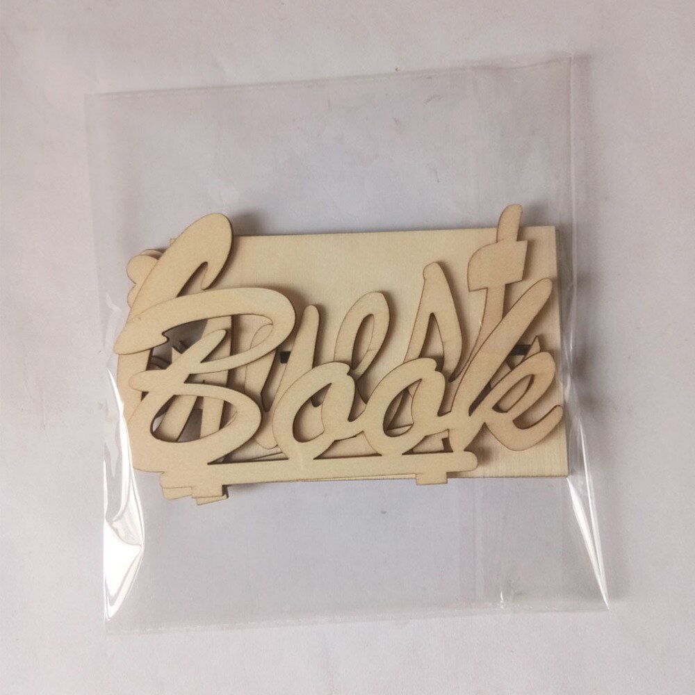 Guest Book Table Sign Wooden Freestanding Guestbook Sign Wedding Party Decoration