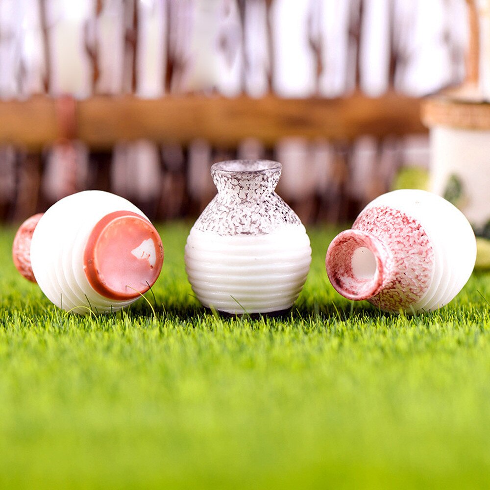 Harpiks miniature lille mund vase dly håndværk tilbehør hjem have dekoration tilbehør bolig dekoration finskåret vase ornament