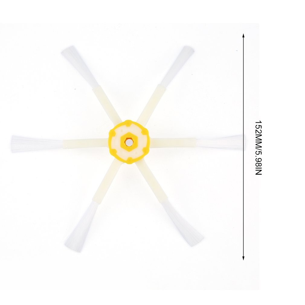 6 Armed Side Brush Sweeping Robot Vacuum Cleaner Accessories Replace Parts For Roomba 528 595 620 650 760 770 780 790