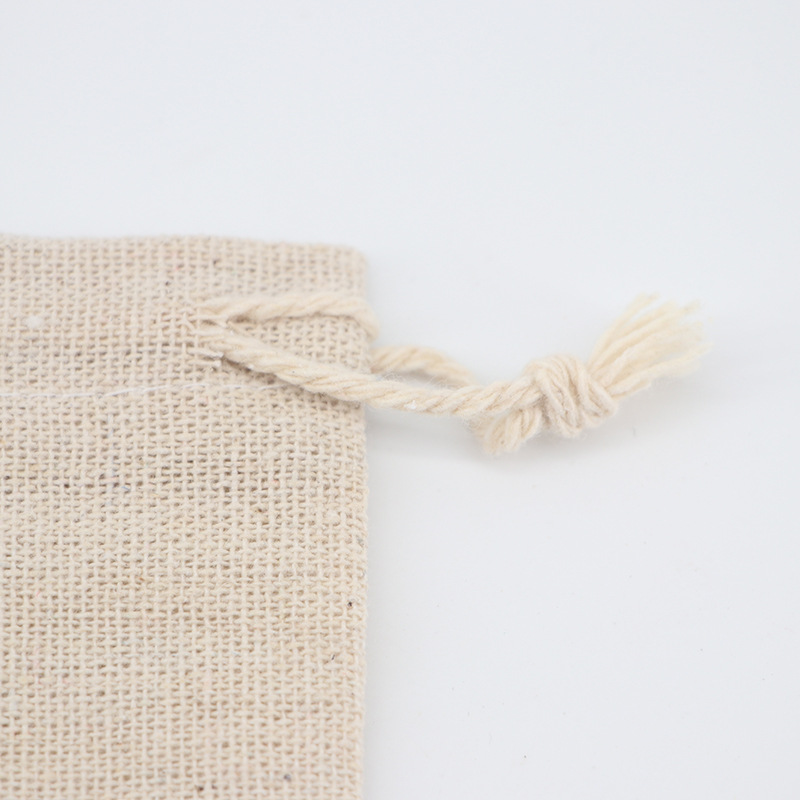 5/10 stks/partij Bruiloft Linnen Trekkoord Zakken Christmas Party Pakket Kleine Katoenen Zakjes Thuis Keuken Organiseren Zakken 15x20 cm