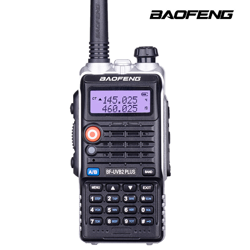 TOP BaoFeng Bf-Uvb2 Plus Walkie Talkie High Power 8w LCD Display/LED Licht 4800mah Batterie Radio funktion mit headset