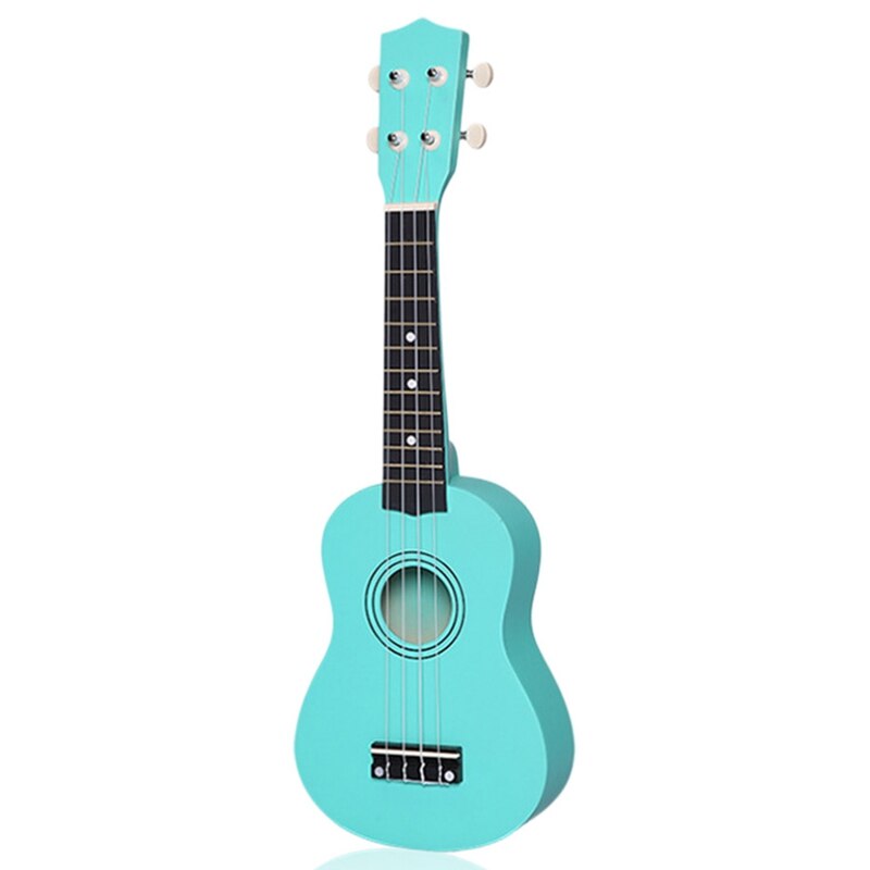 21 tommer lille akustisk sopran ukulele farverig basswood ukulele til nybegynder guitar lærer grøn billig uku