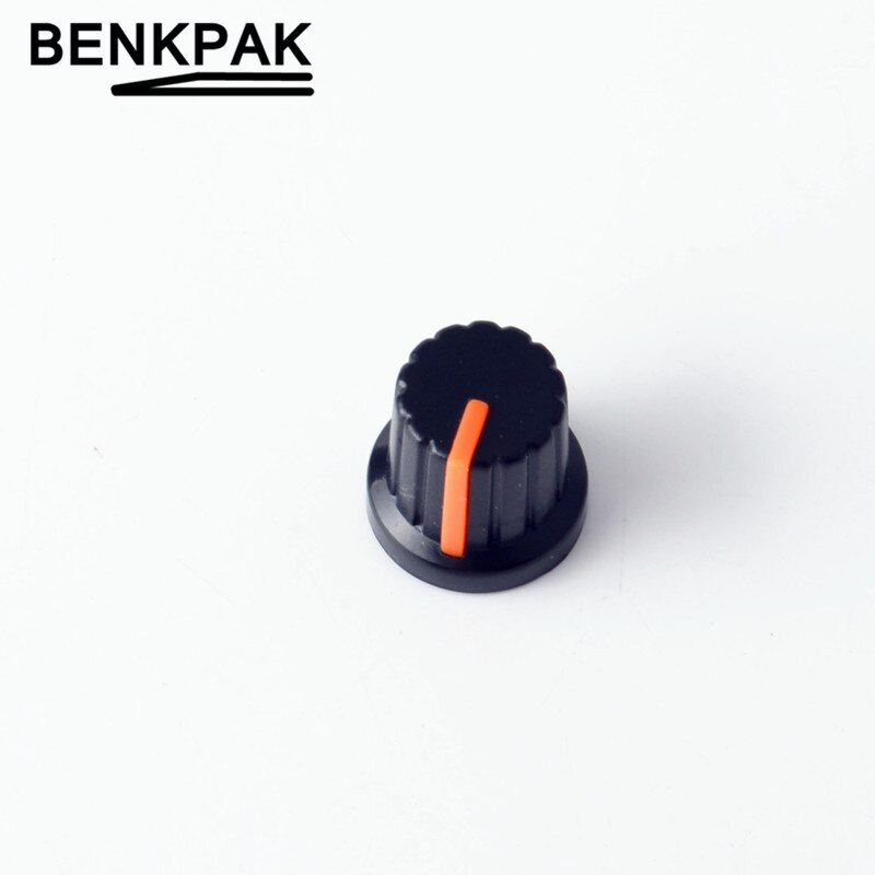 12 stk 6mm potentiometer knap 15mm * 17mm drejeknap: Orange