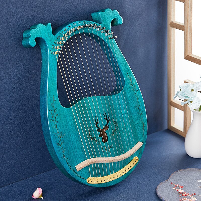 16-string harp portable lyre19-string small lyre portable instrument for beginners: 3